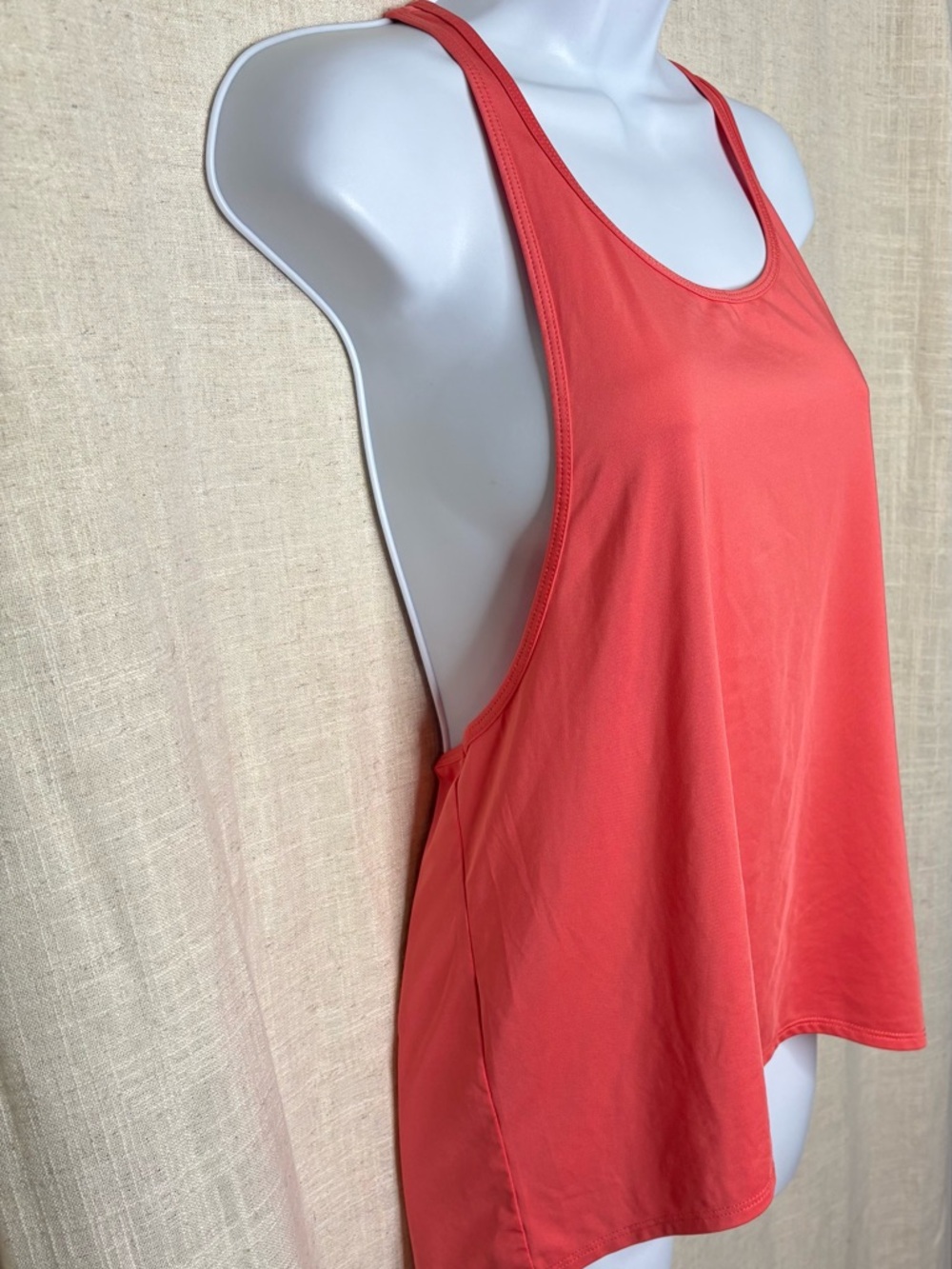 Fabletics Peggy Racerback Workout Tank Top Coral Pink - Size S - Picture 2 of 5